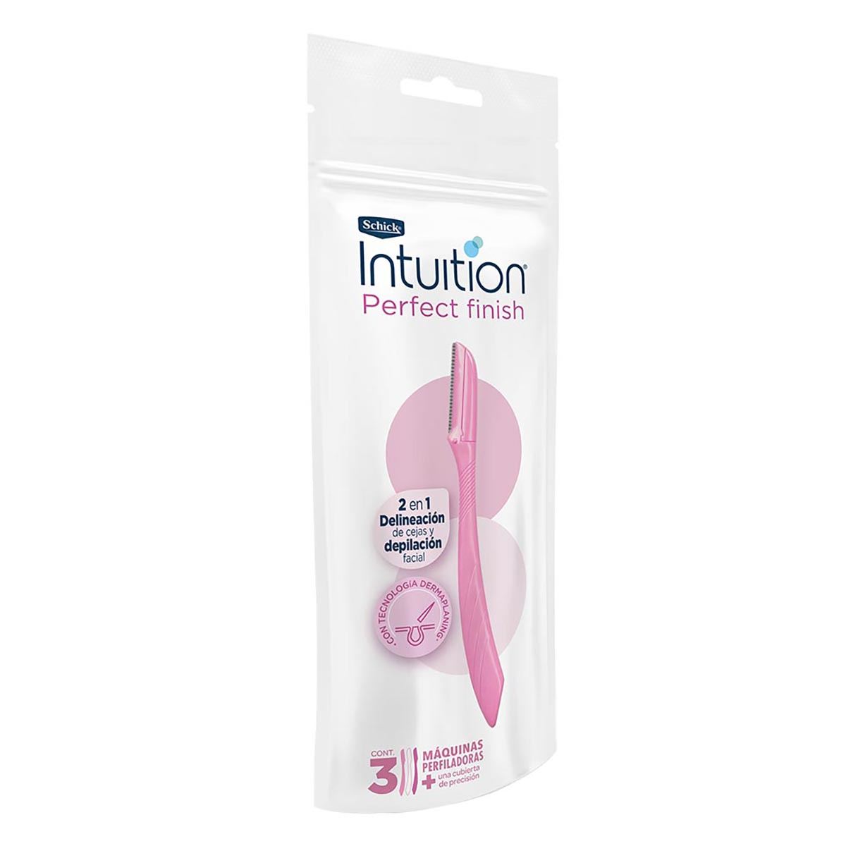 Schick Intuition Perfilador  Perfect Finish 3 pz