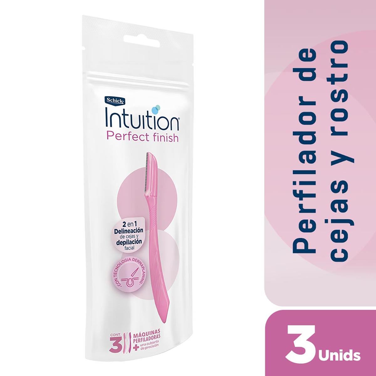 Schick Intuition Perfilador  Perfect Finish 3 pz