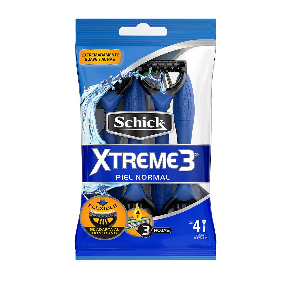 Rastrillos Schick Xtreme 3 desechable 4 pz