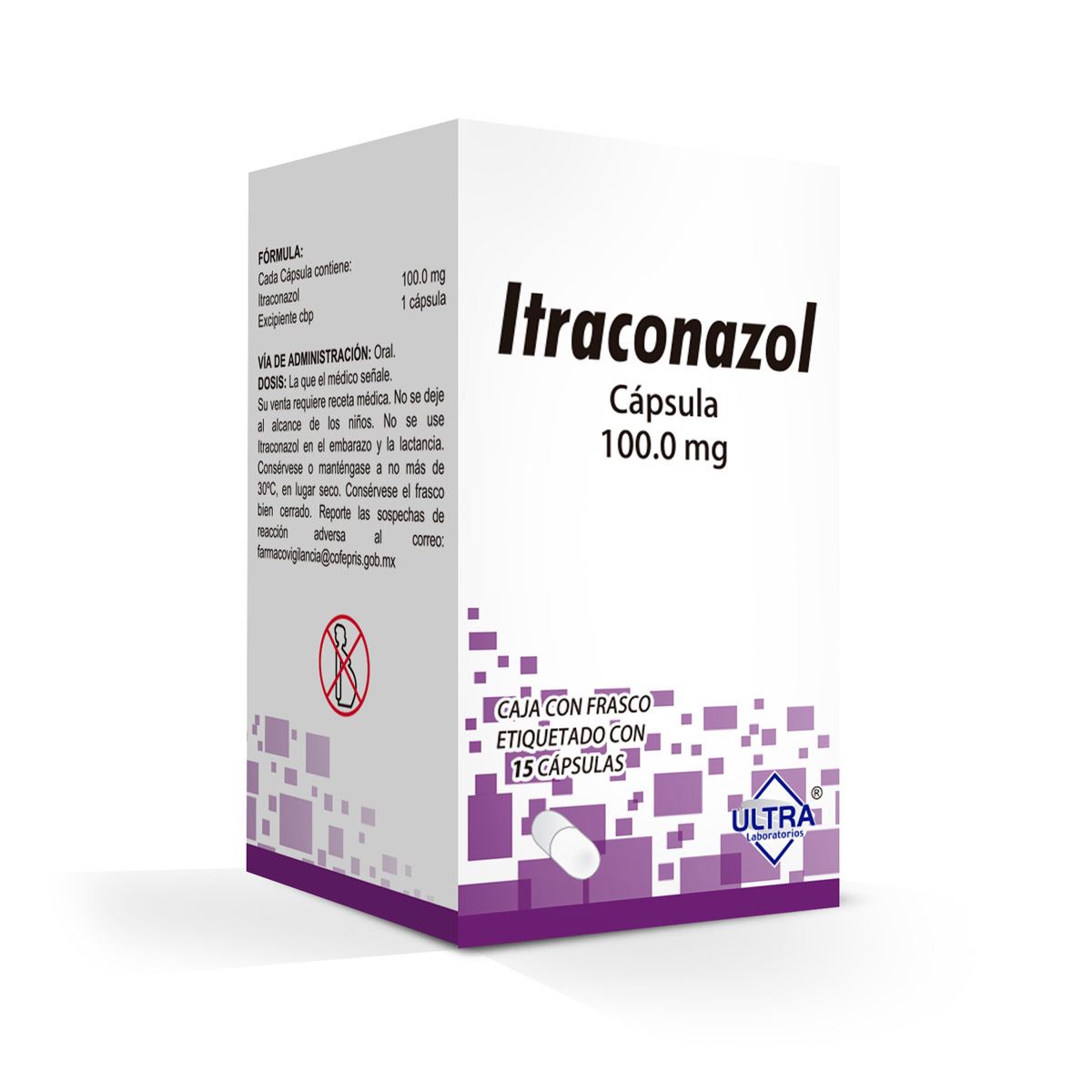 ITRACONAZOL 100 MG 15 CAPS     LGEN