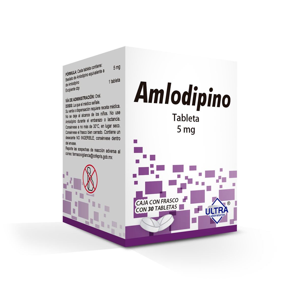AMLODIPINO 5 MG FCO TAB30      LGEN