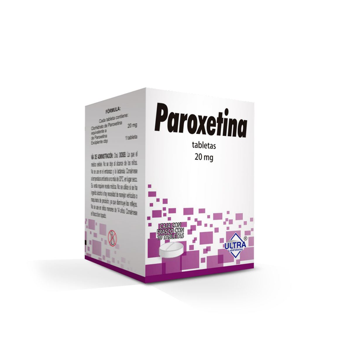 Paroxetina 20 Mg Tab 10 Lgen 1970