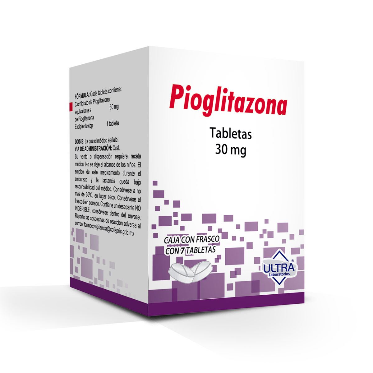PIOGLITAZONA 30MG TAB7 ULT     LGEN