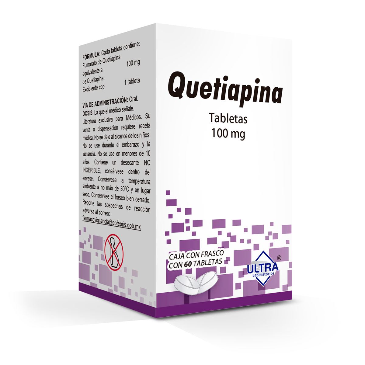 QUETIAPINA 100MG FCO 60 TAB  LGEN