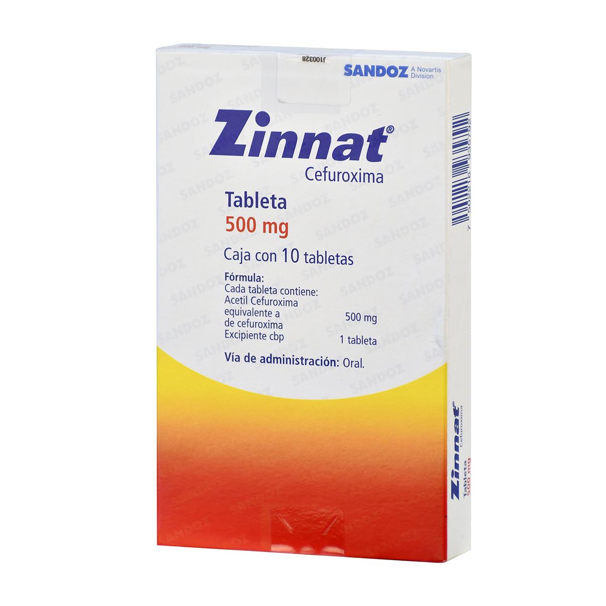 Zinnat 500Mg Tab 10 335425