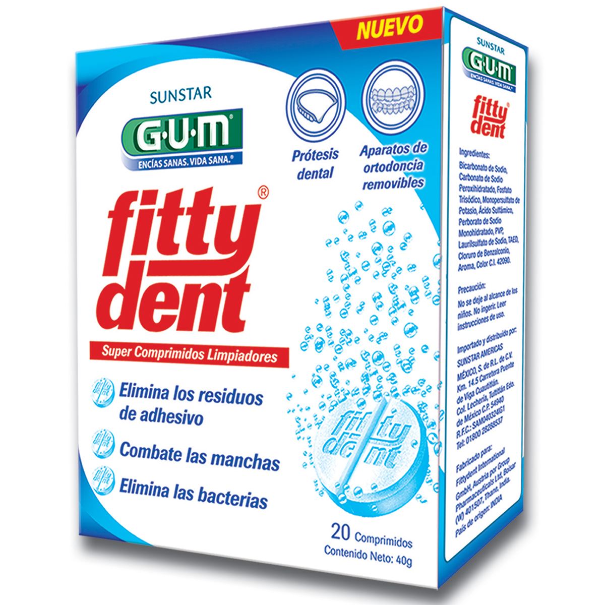 Fittydent Comprimidos Limpiadores C/20