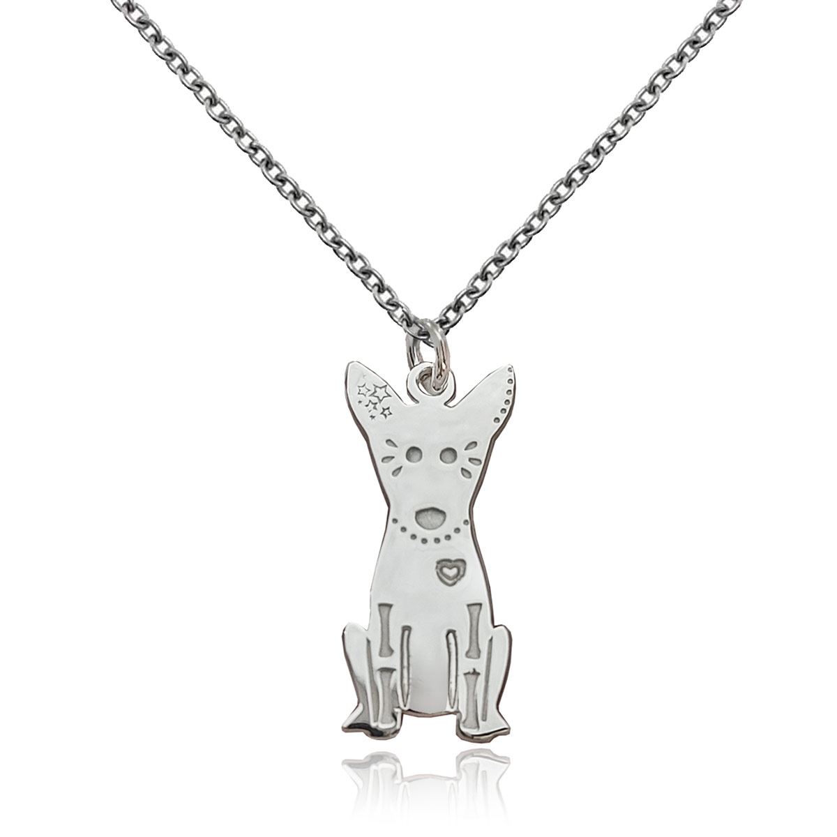 Collar Perro Plata .925 Bésame