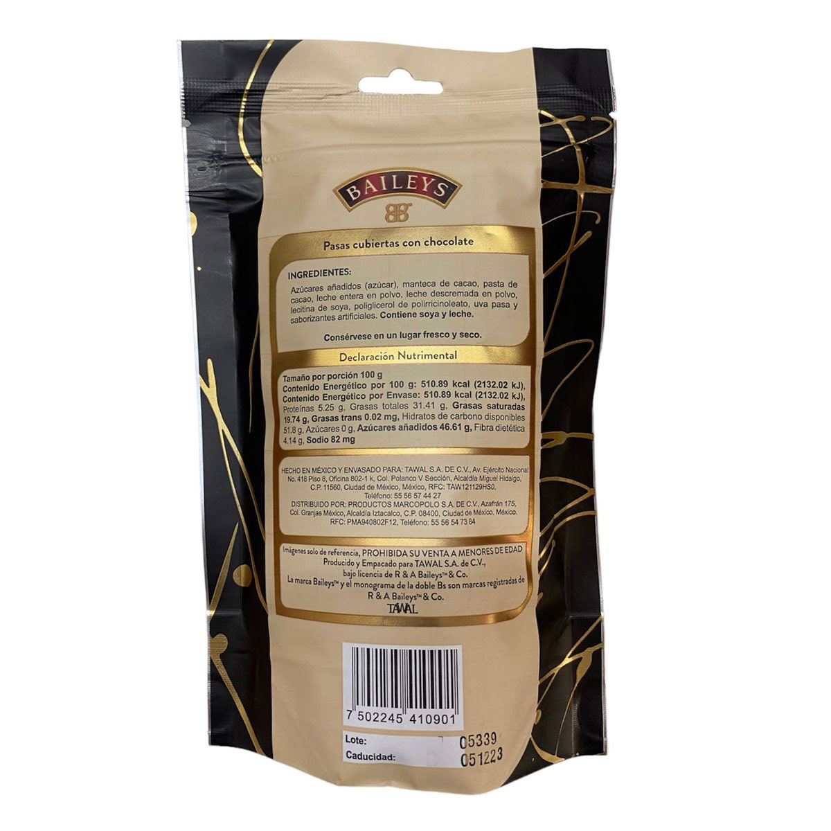 Baileys Pasas con Chocolate 100gr