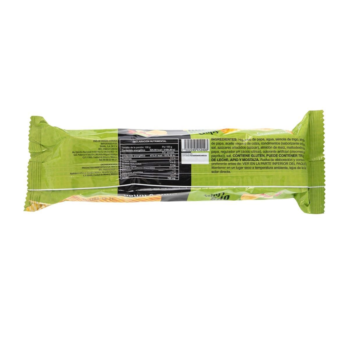 Papas Fritas en Forma de Lámina con Sabor a Chile y Limón DRO´OPS Chips 90g