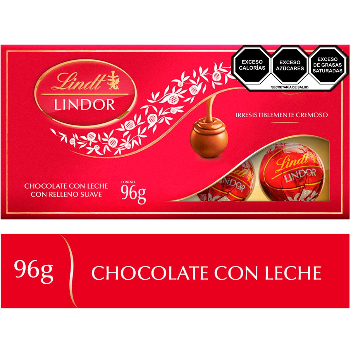Chocolate Lindt Lindor Leche 168 Gr