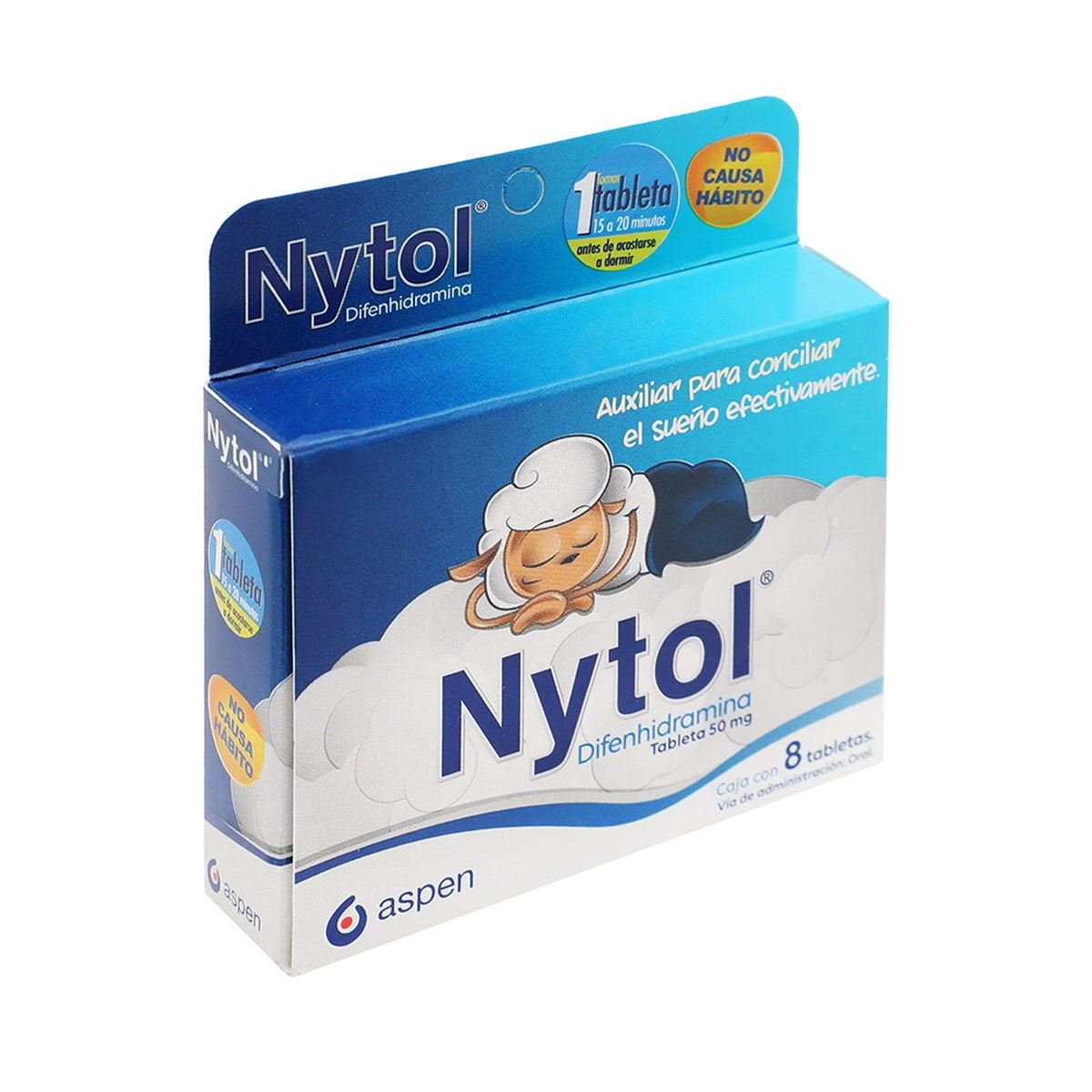 Nytol Difenhidramina 50mg 8 Tabletas
