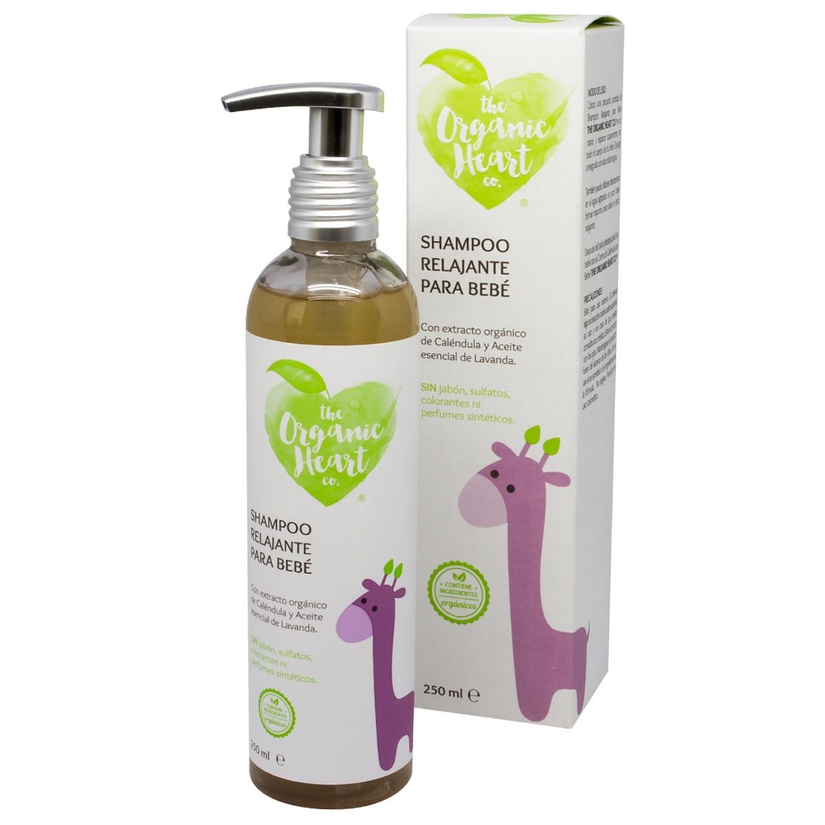 Shampoo Organico Relajante para Bebe 250 ml "The Organic Heart"