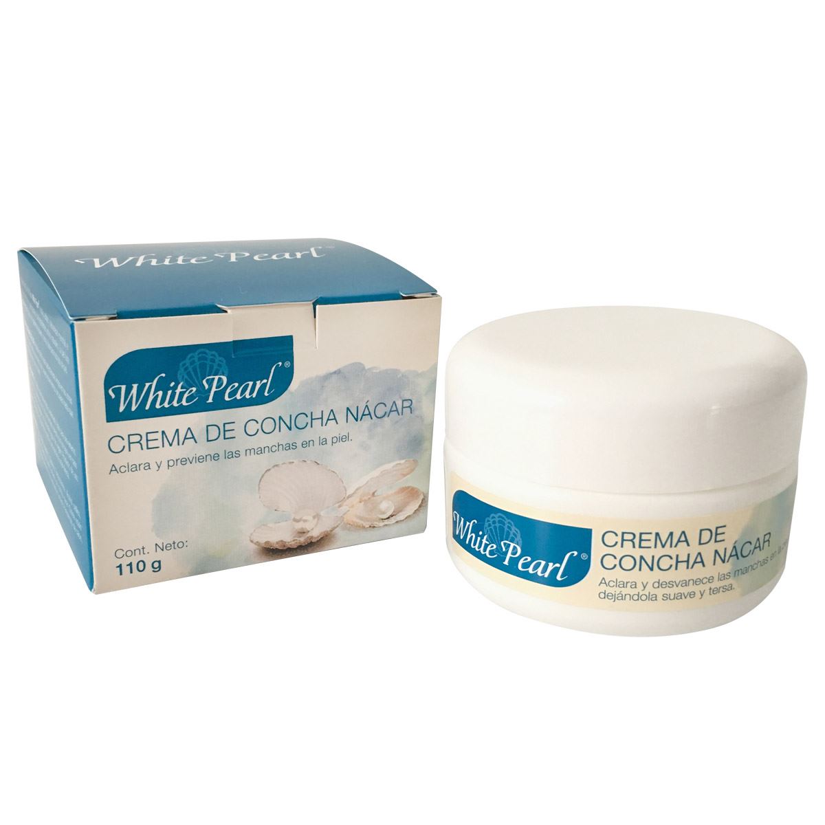 Crema Facial de Concha Nacar White Pearl 110 gr