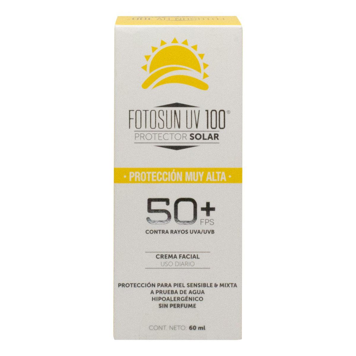Fotosun UV 100 Crema facial 60 ml 50+ protección muy alta