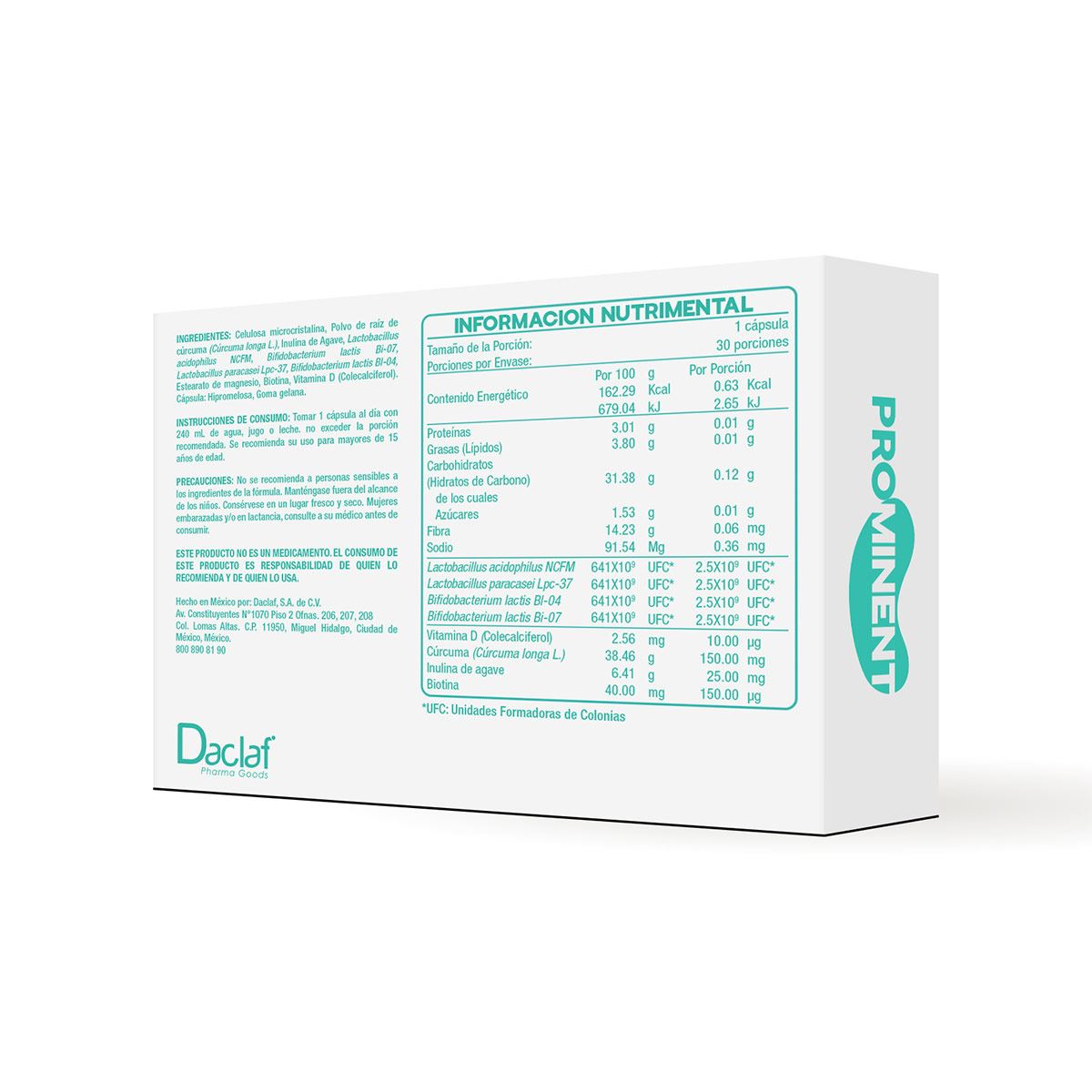 Prominent Flora Probióticos Cajilla Con 3o Caps