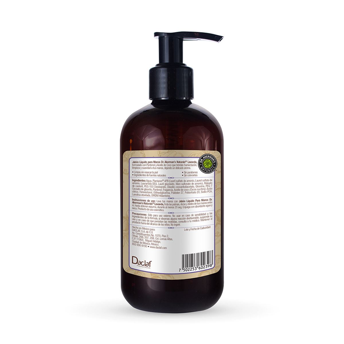 Jabón líquido para manos Lavanda Dr Akerman´s