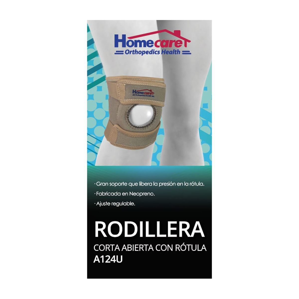 Rodillera Corta Con Rotula Abierta