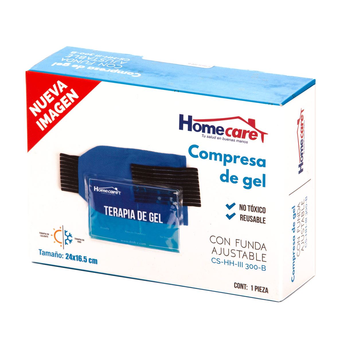 Compresa De Gel Frío-Caliente 24x16.5 PVC C/Cubierta