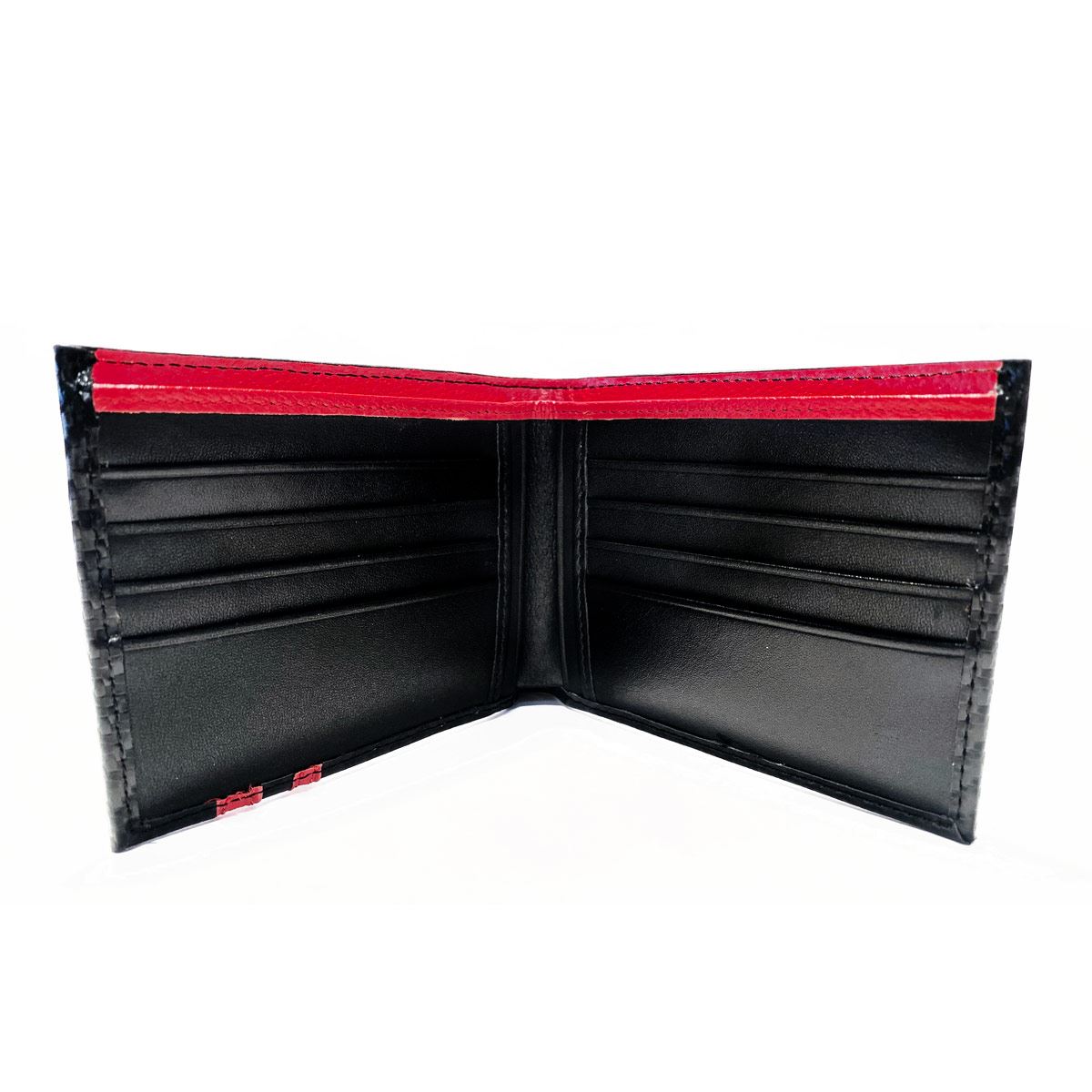 Cartera bifold shield Ducati acabado de fibra de carbono