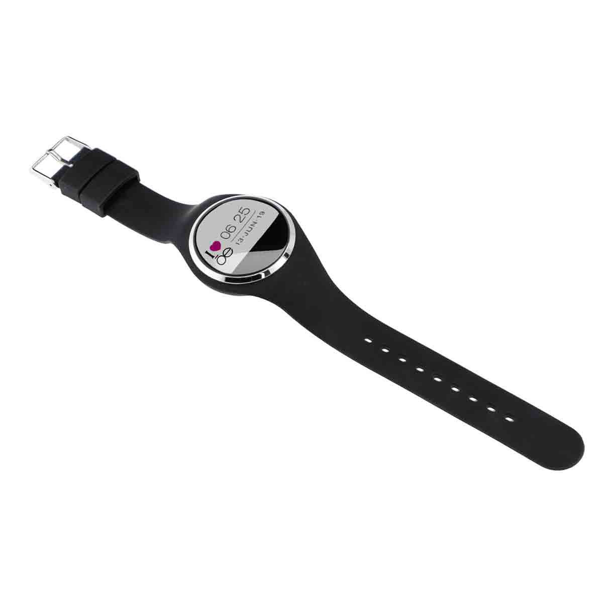 Smartwatch Cloe de Silicón Negro Para Dama