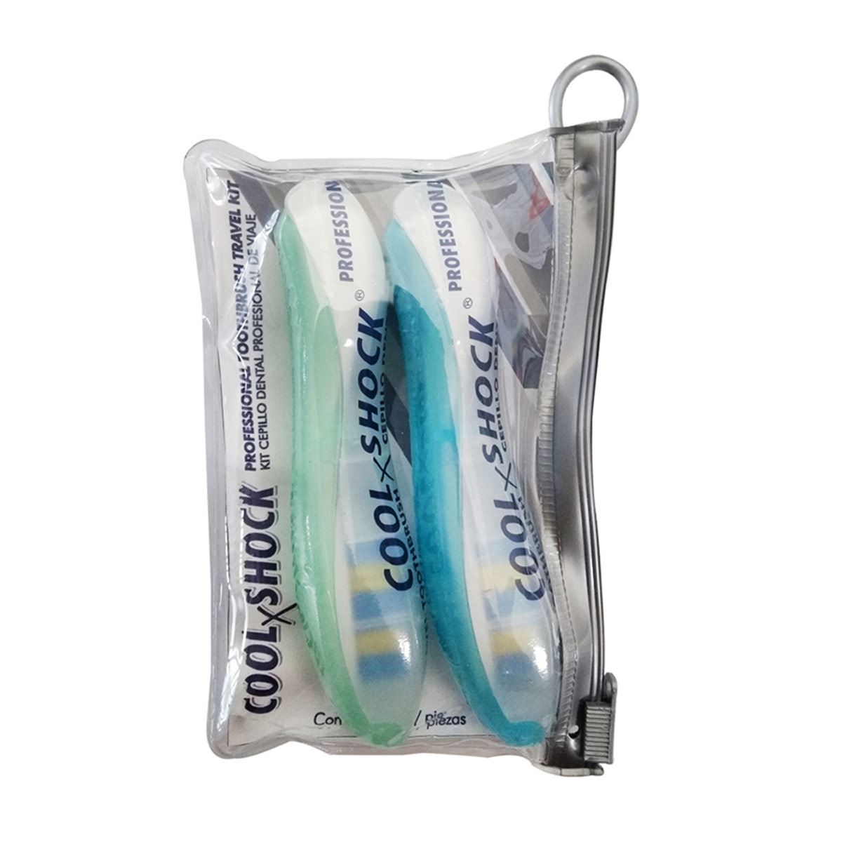 CoolxShock Kit Cepillo Dental de Viaje Profesional 2 pz