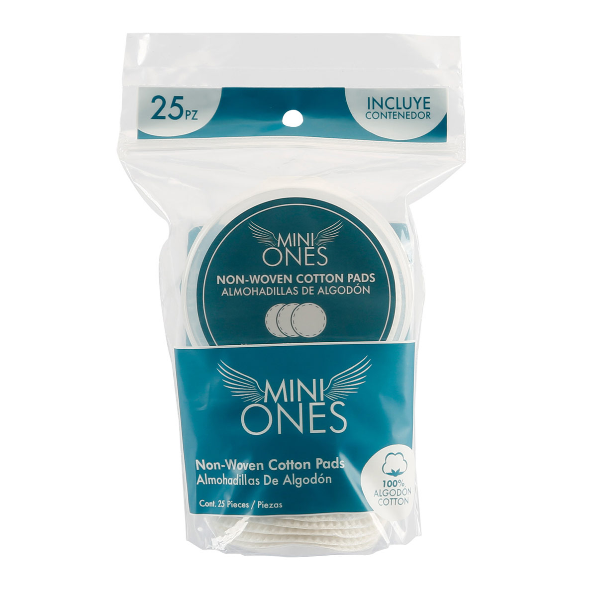 Pack Almohadillas de Algodón Travel 25pzs Mini Ones