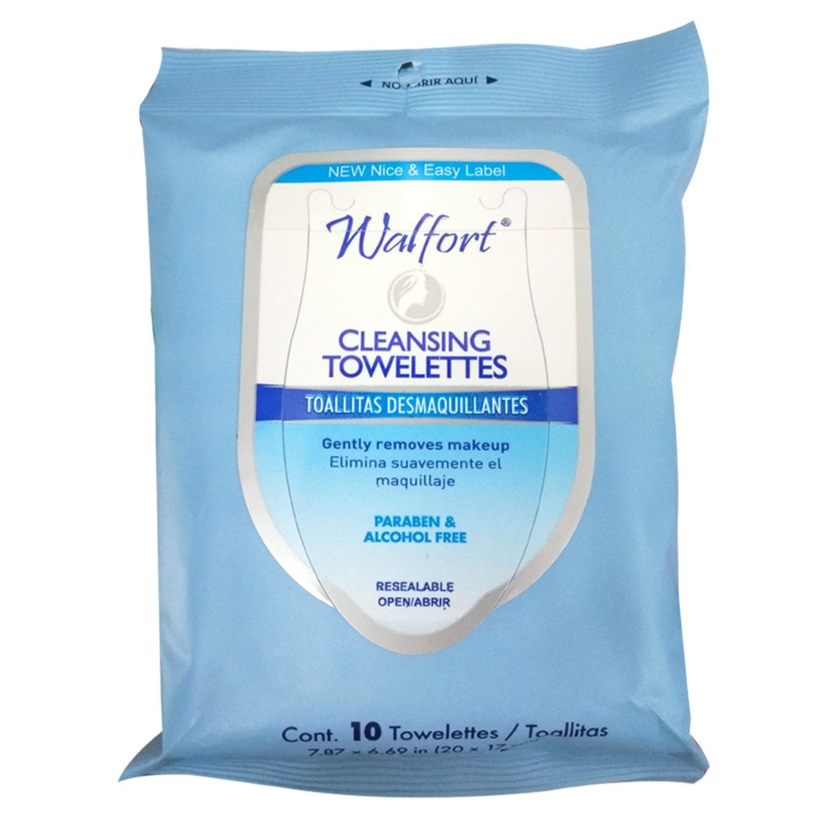 Toallitas Desmaquillantes Walfort con Agua Micelar 10 Toallitas