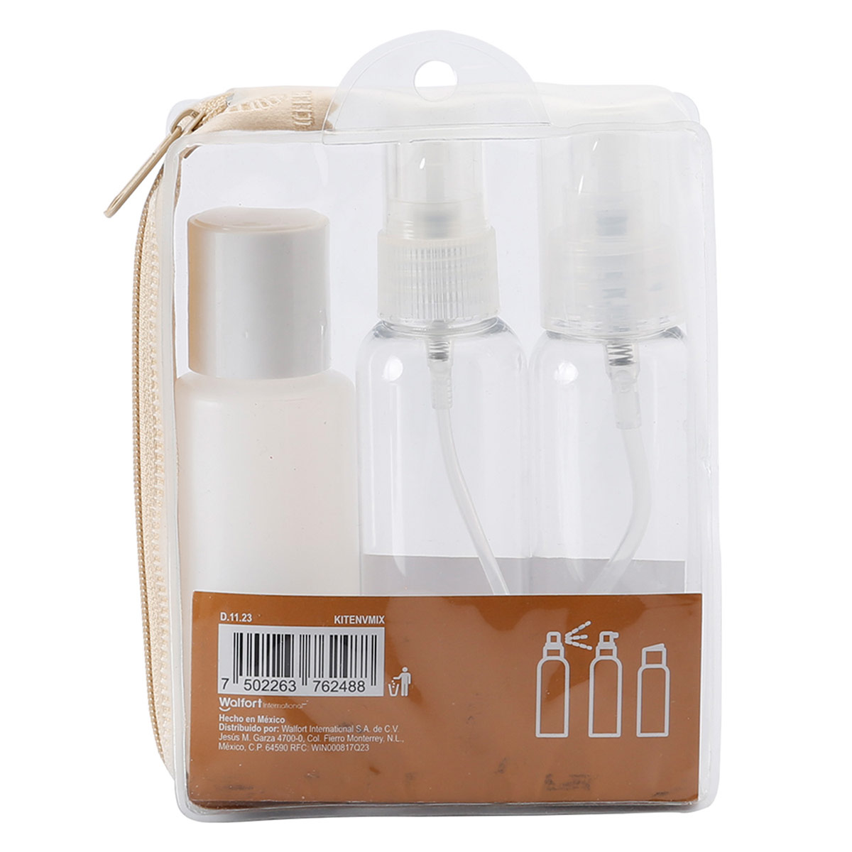 Kit 3 Envases Travel 60ml Mini Ones