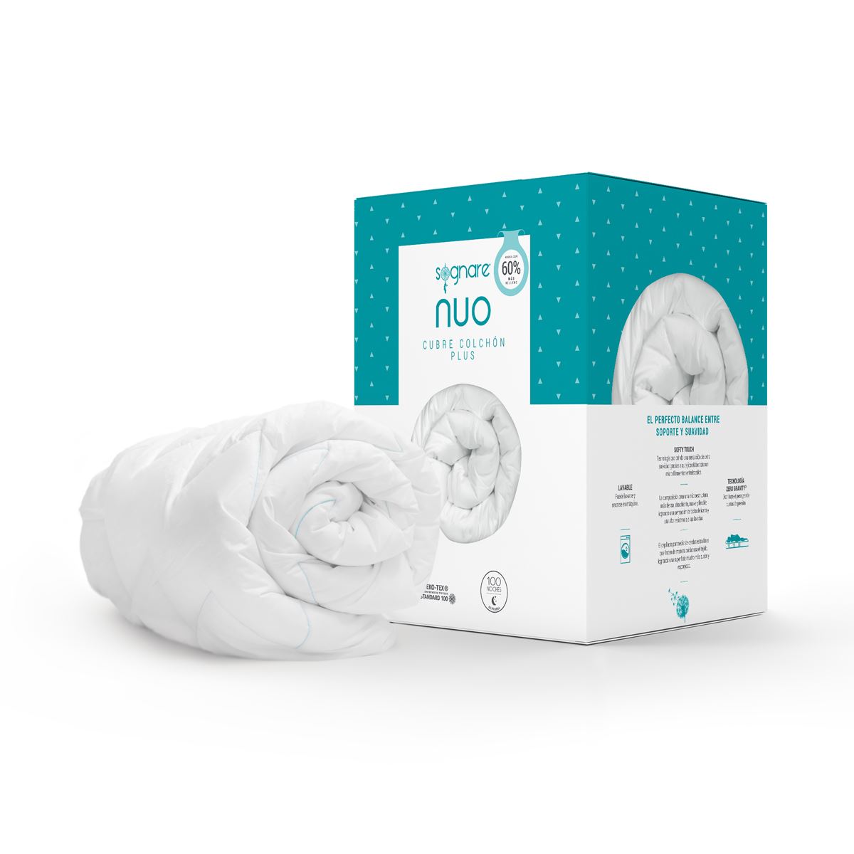 Cubre Colchón Nuo Sognare Matrimonial Plus