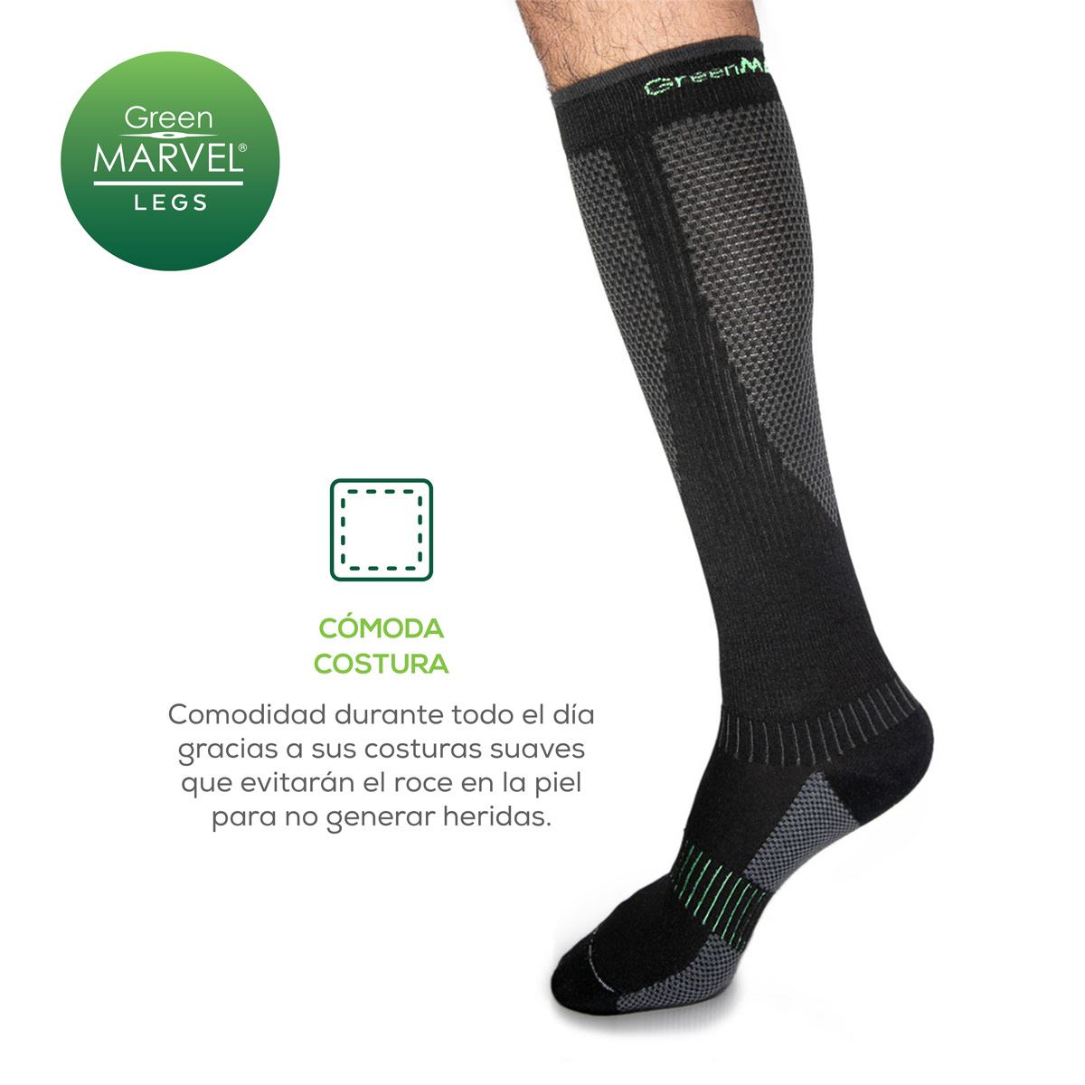 Green Marvel Legs Compression CH-M