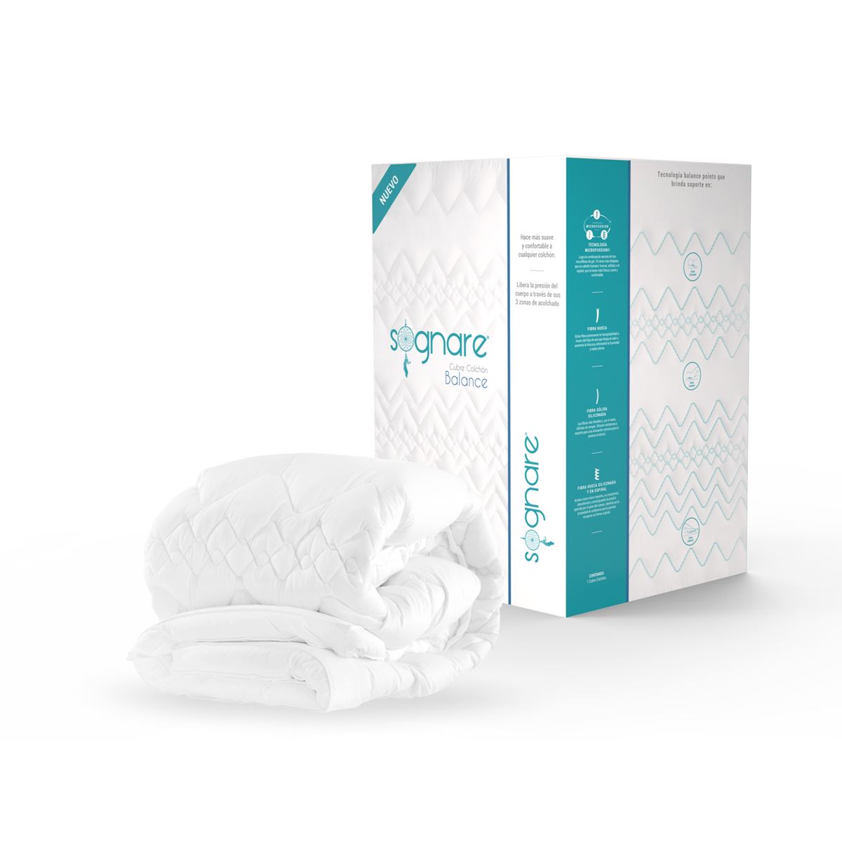 Cubre Colchón Balance Sognare Individual