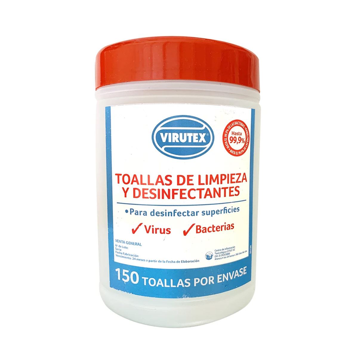 Toallitas desinfectantes 150 piezas