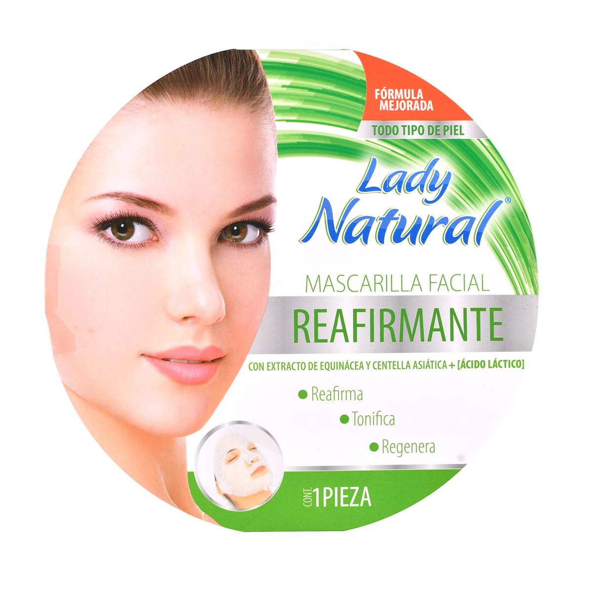 Mascarilla Facial Reafirmante Con Extractos De Equinacea Y Centella Asiática + Ácido Láctico