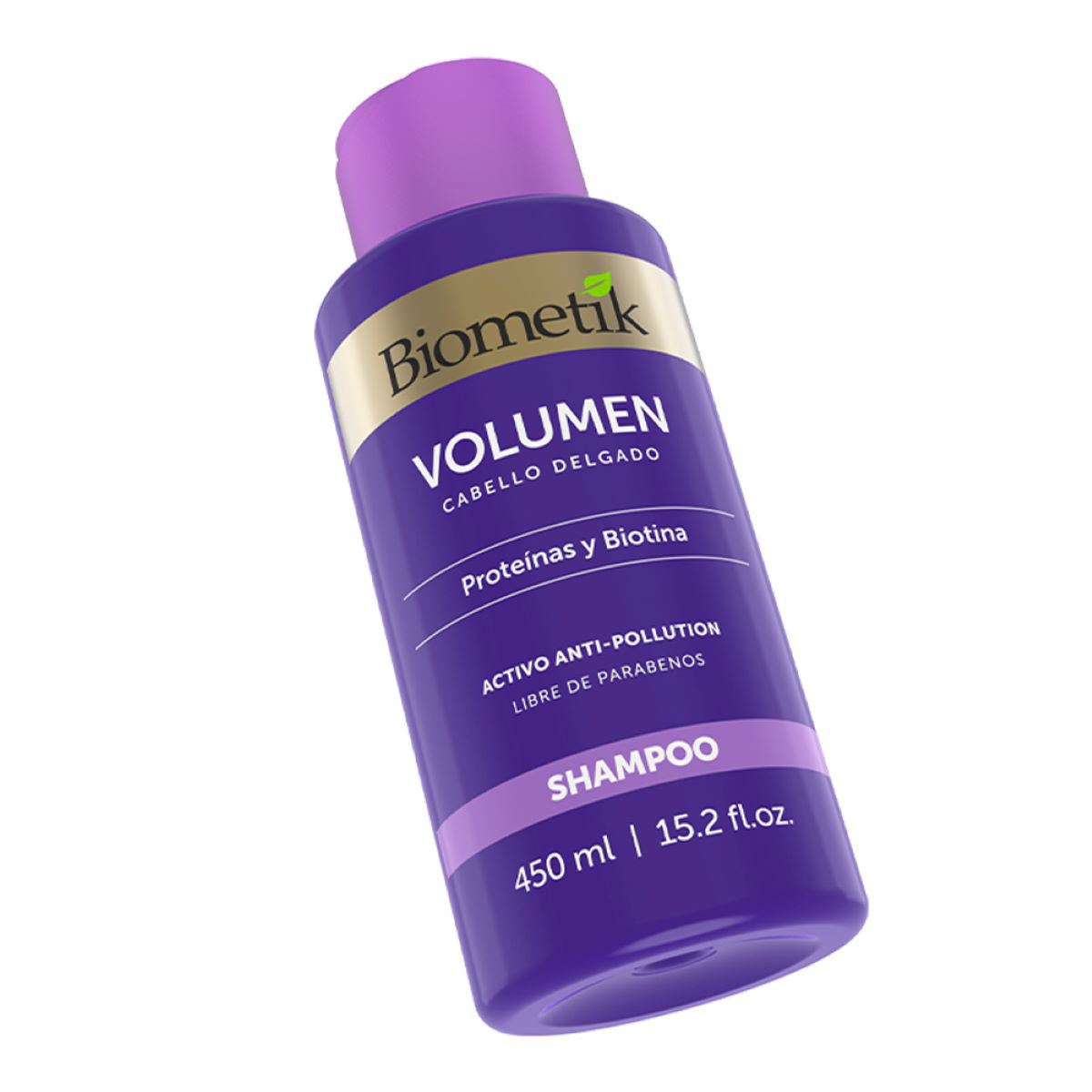 Shampoo p/volumen con biotina 450ml Biometik