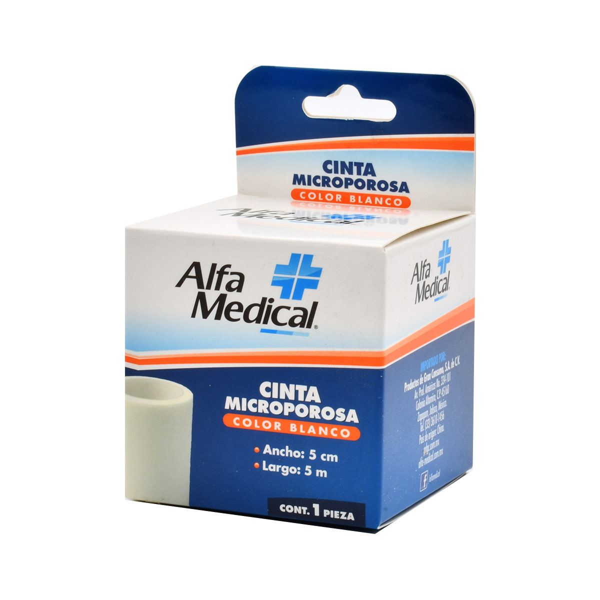 CINTA MICROPOROSA / BLANCA 5 CM X 5