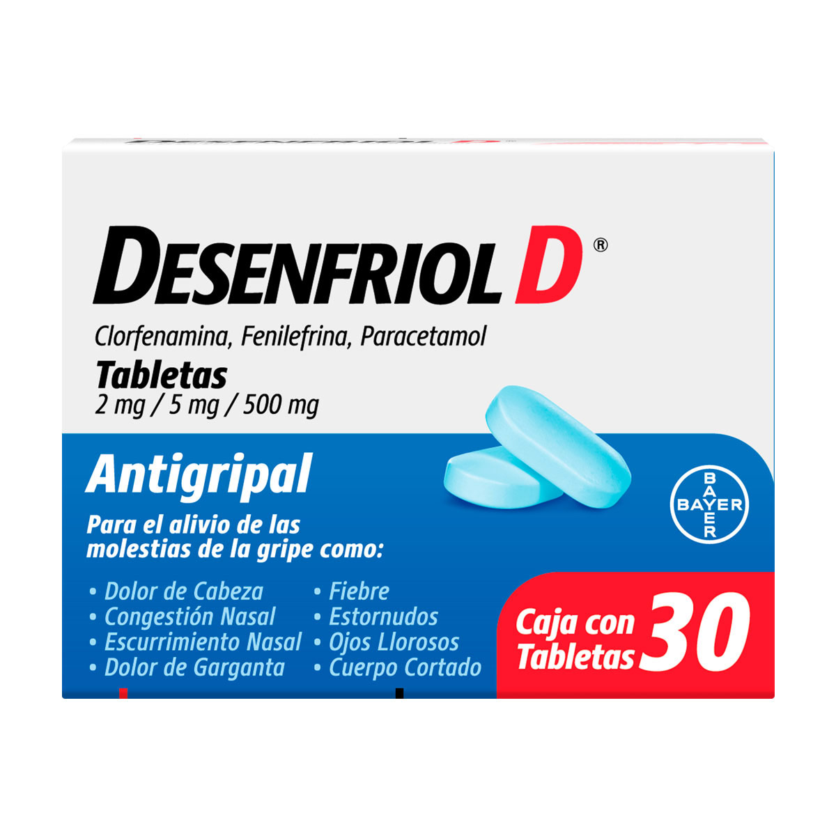 Desenfriol-D 2/5/500mg Tab 30