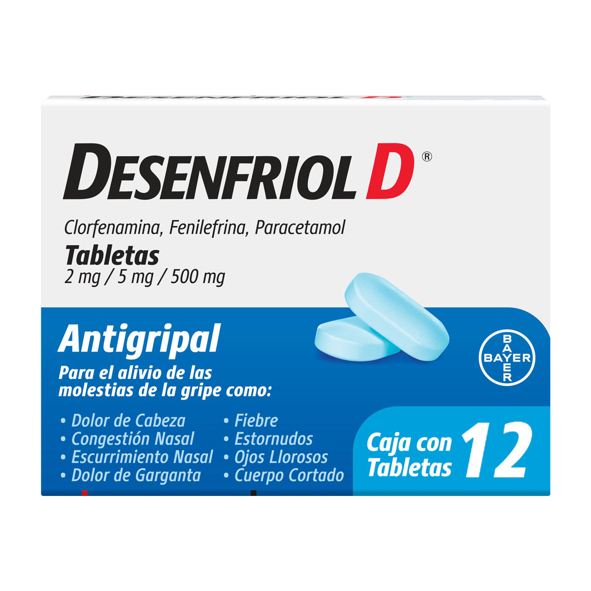 Desenfriol- D 12 tabletas