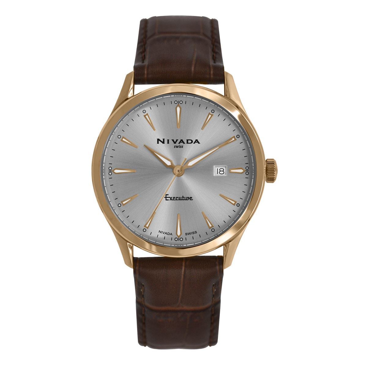 Reloj Nivada Executive Caf&#233; Para Dama