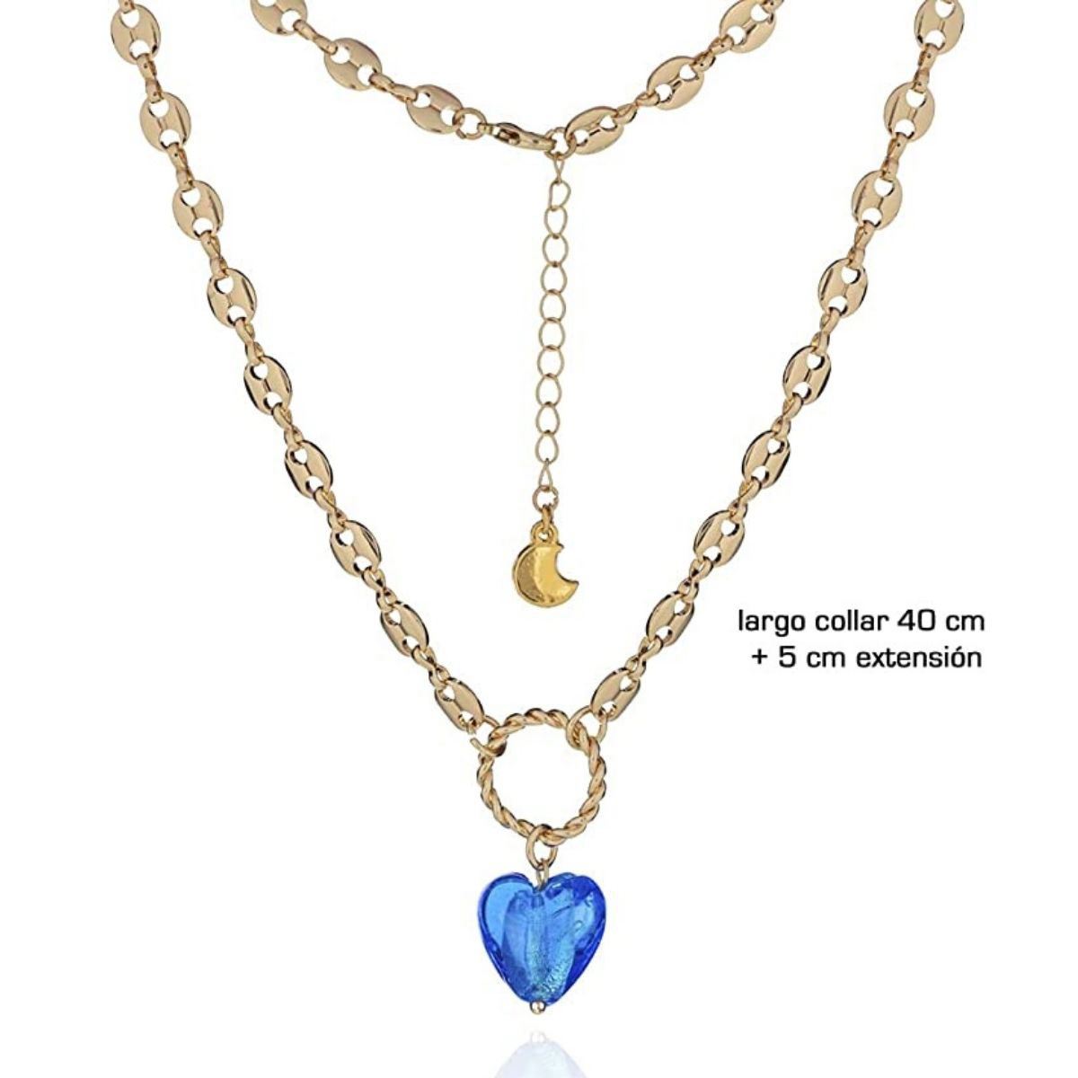 Collar Corazón Globo Rojo Parisa