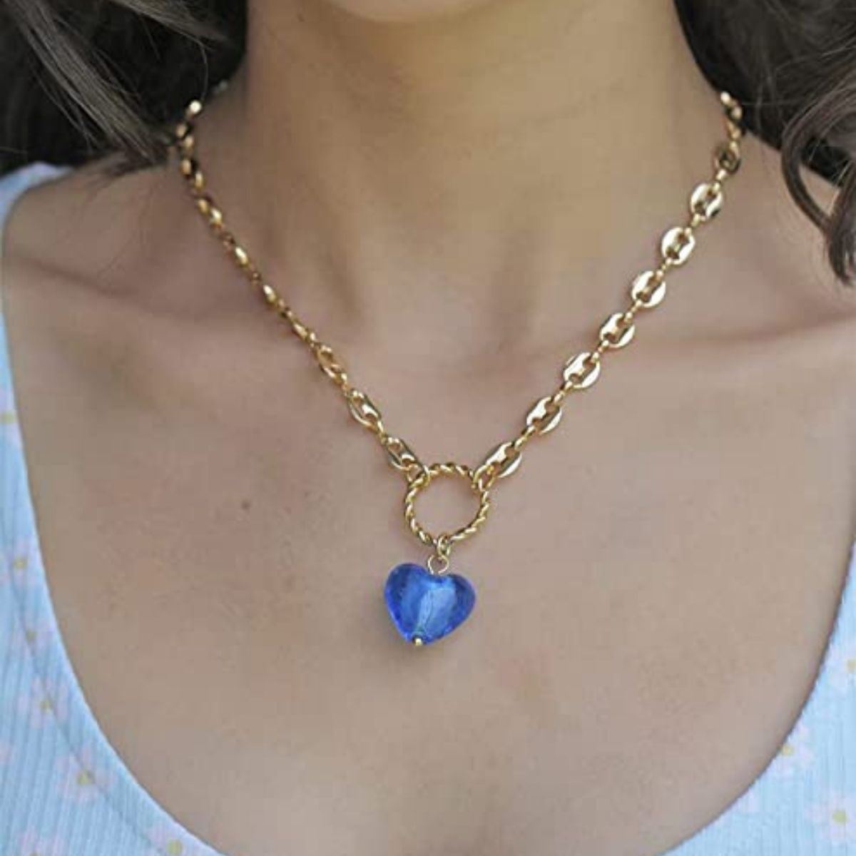 Collar Corazón Globo Rojo Parisa