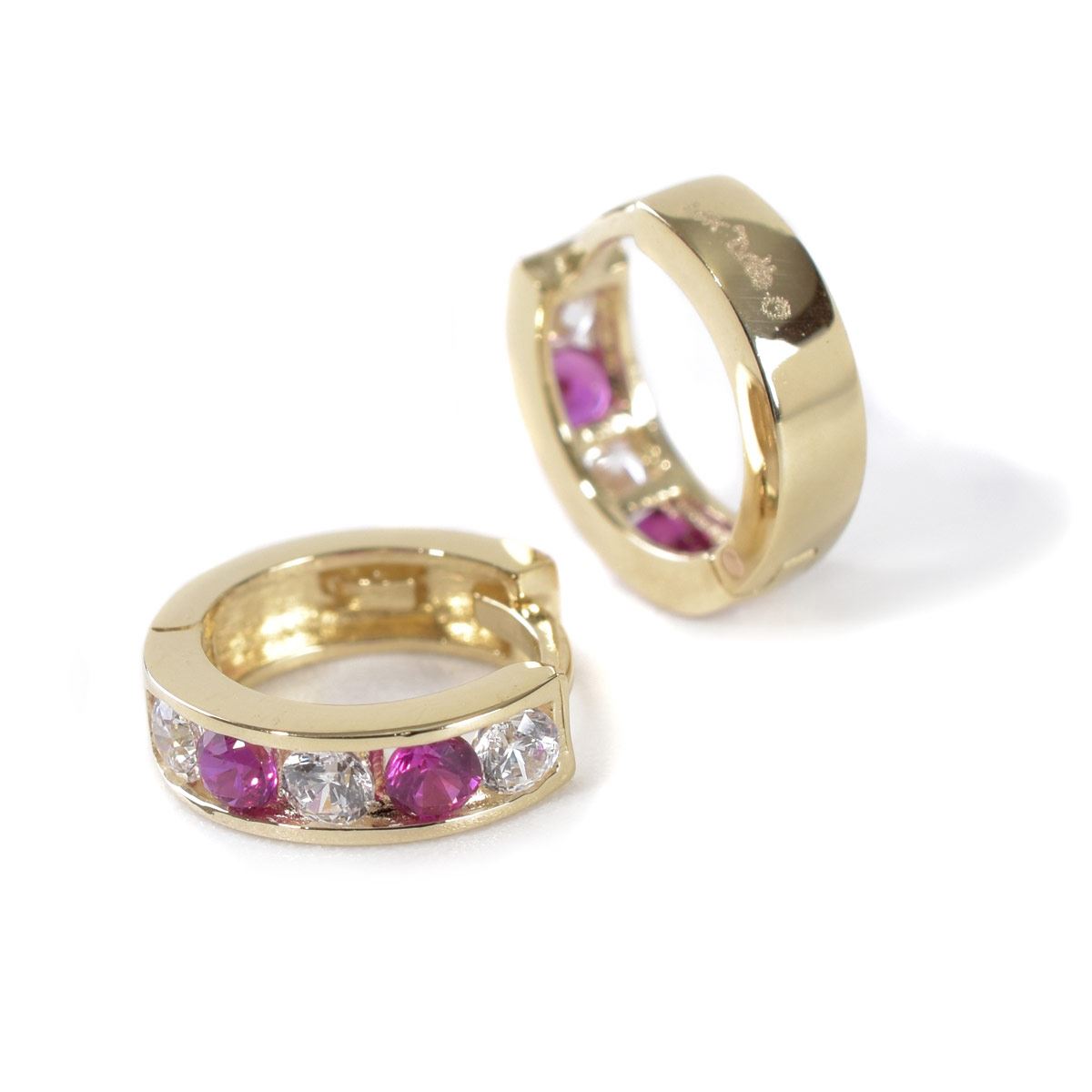 Arracadas Oro 14K Oval 3c Sini