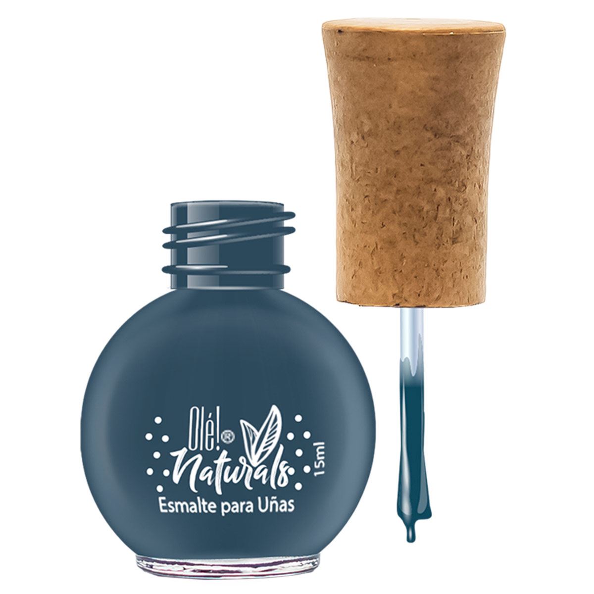 Olé! Naturals, esmalte para uñas color Gris, 15 ml
