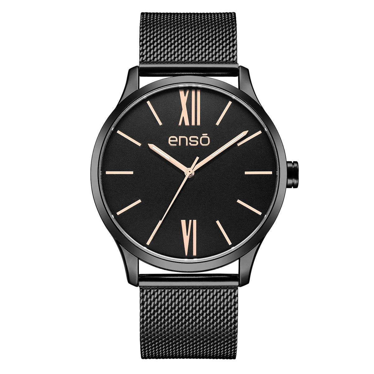 Reloj Enso Mod Negro De Hombre Correa De Metal EW1019G2