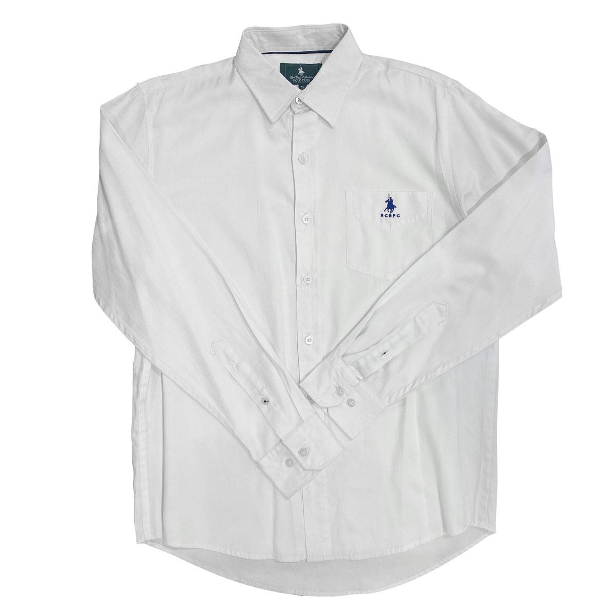 Camisa polo manga larga blanca online