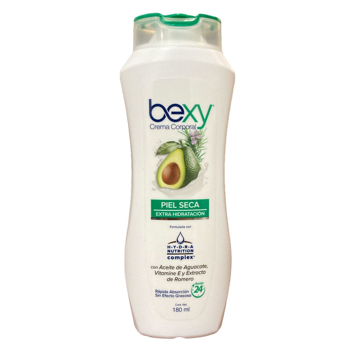 Crema Corporal 180ml Aguacate Vit E Romero Bexy Piel Seca Extra Hidratación