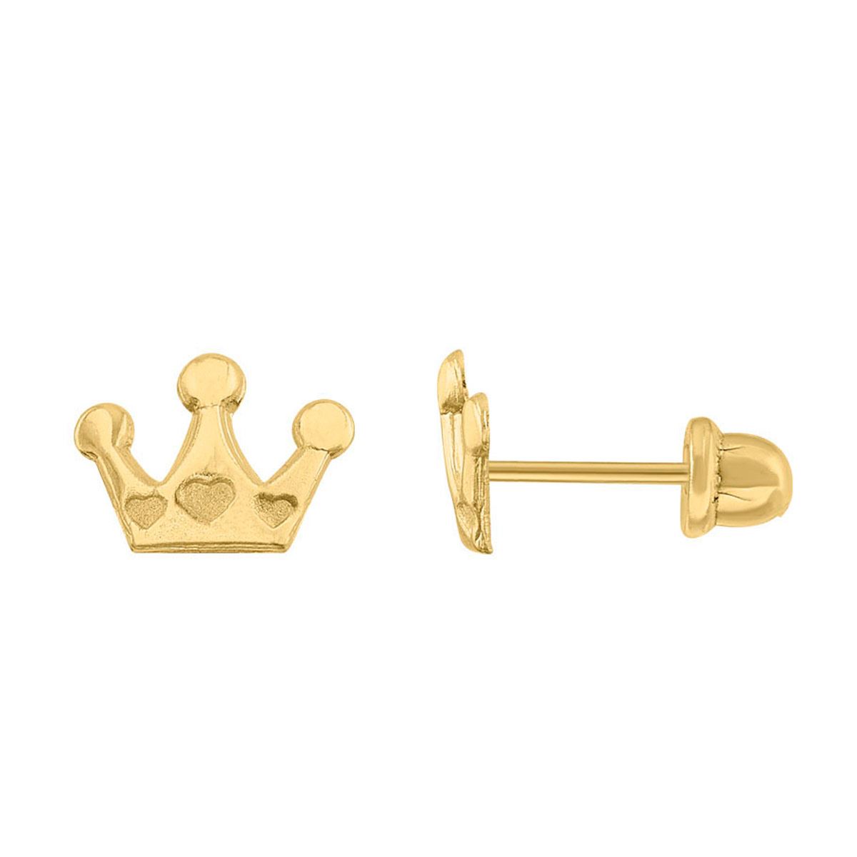 Broquel de oro de 14 k corona Brokellum