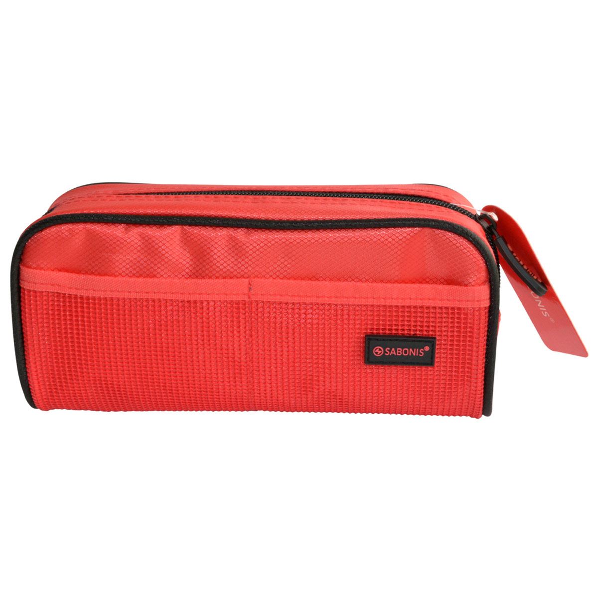 Lapicera rectangular rojo con borde negro Sabonis
