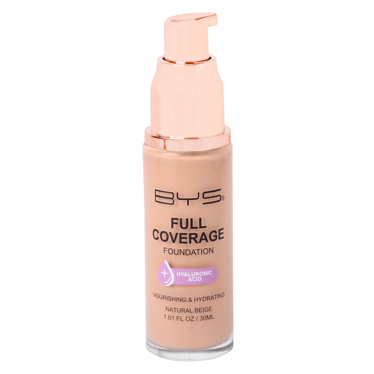 Base de Maquillaje Full Coverage Natural Beige Bys