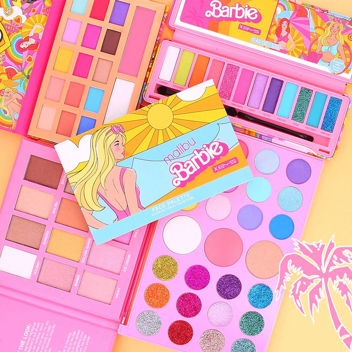 Paleta De Sombras Barbie Malibu Bys