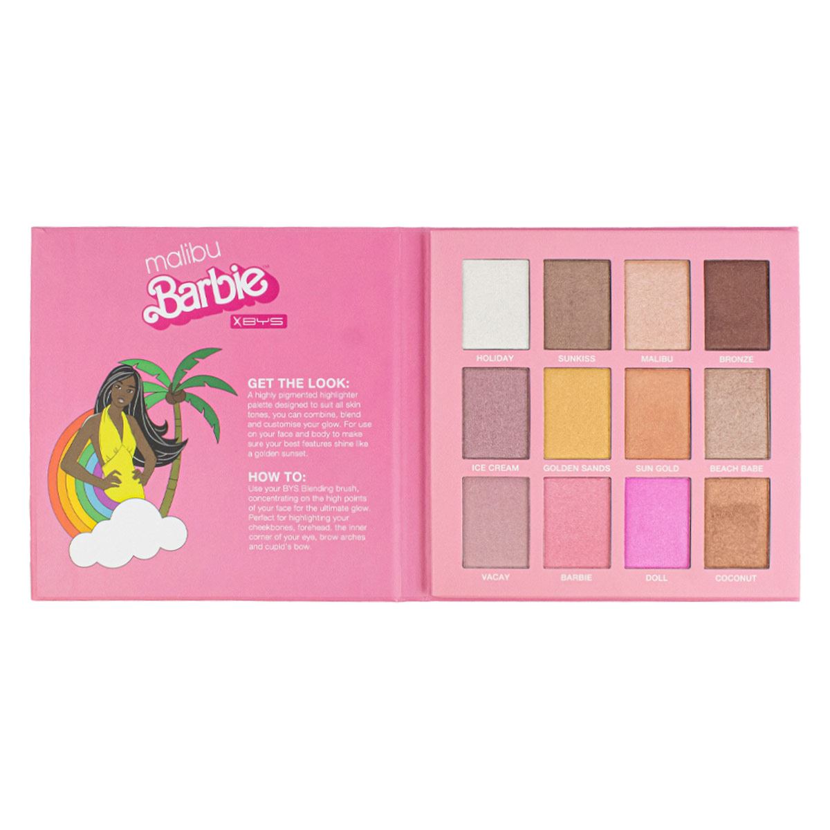 Paleta De Iluminadores Barbie Malib Bys